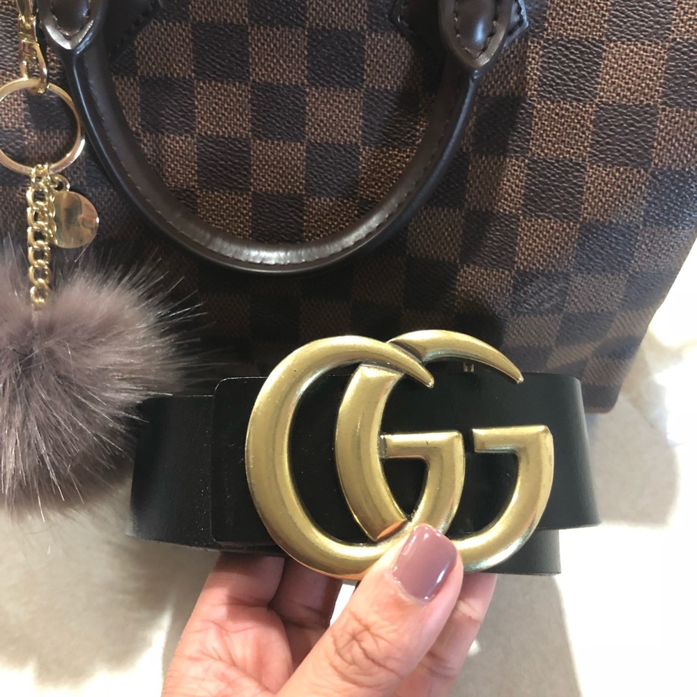 black belt with GG buckle